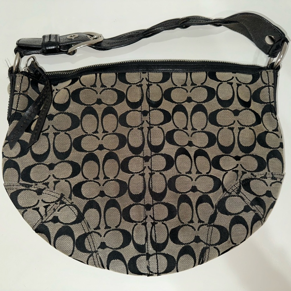 Vintage Coach Shoulder Hobo Bag with Braided Strap